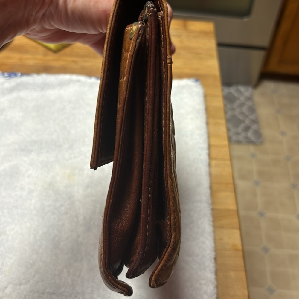 Vintage adpel genuine leather clutch. Made in Italy. - Picture 11 of 16